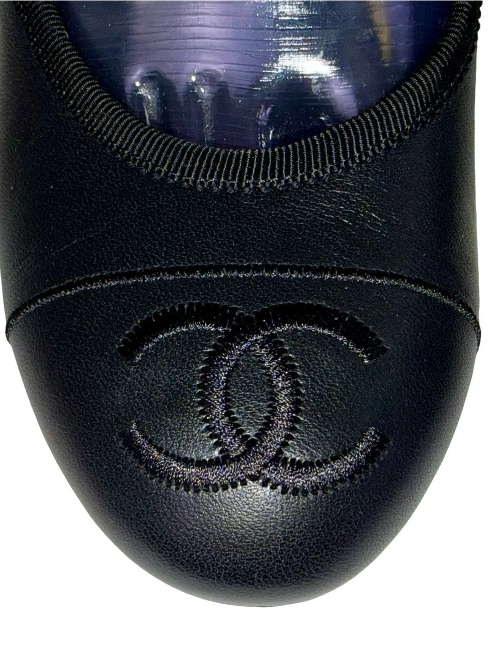 CHANEL MARY JANE PUMPS IN BLACK LAMBSKIN LEATHER